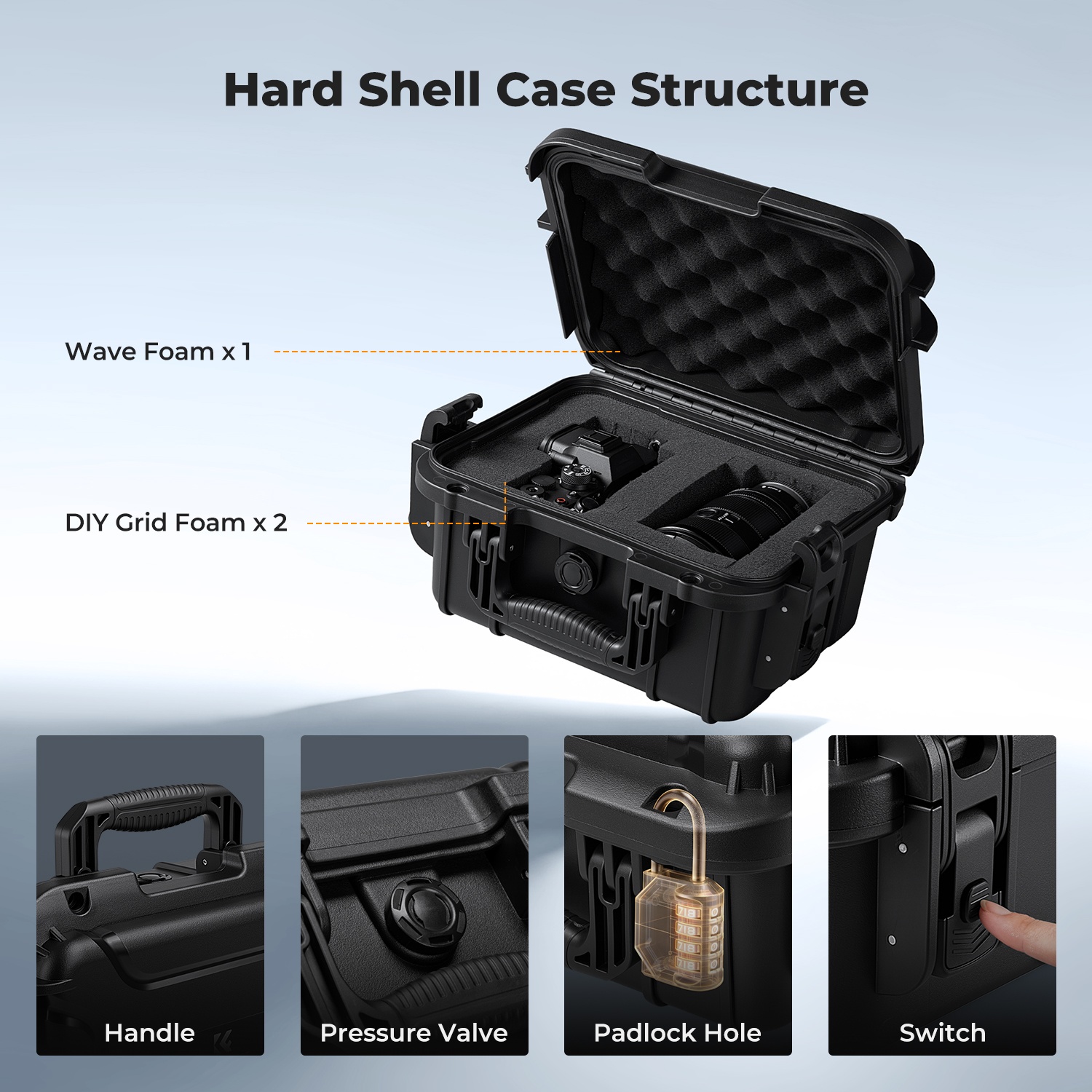 K&F CONCEPT IP67 Waterproof Ca - Drone Camera Case ulasan dan harga